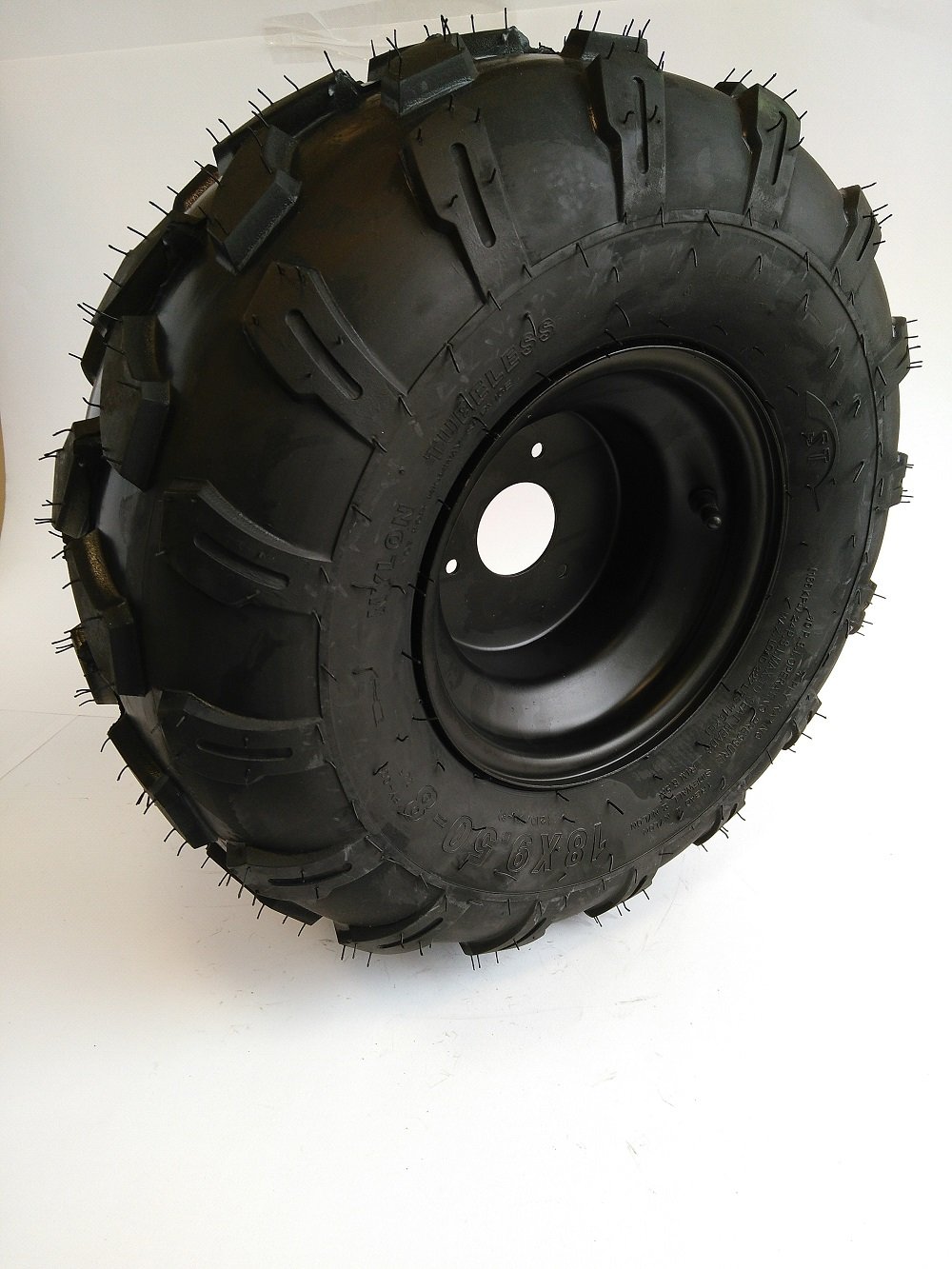Komplettrad Felge Reifen 3-Loch 19x7-8 schwarz Offroad Bereifung vorne links
